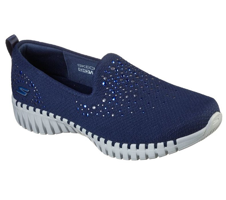 Skechers Gowalk Smart - Royal - Womens Slip On Shoes Navy [AU-RN8904]